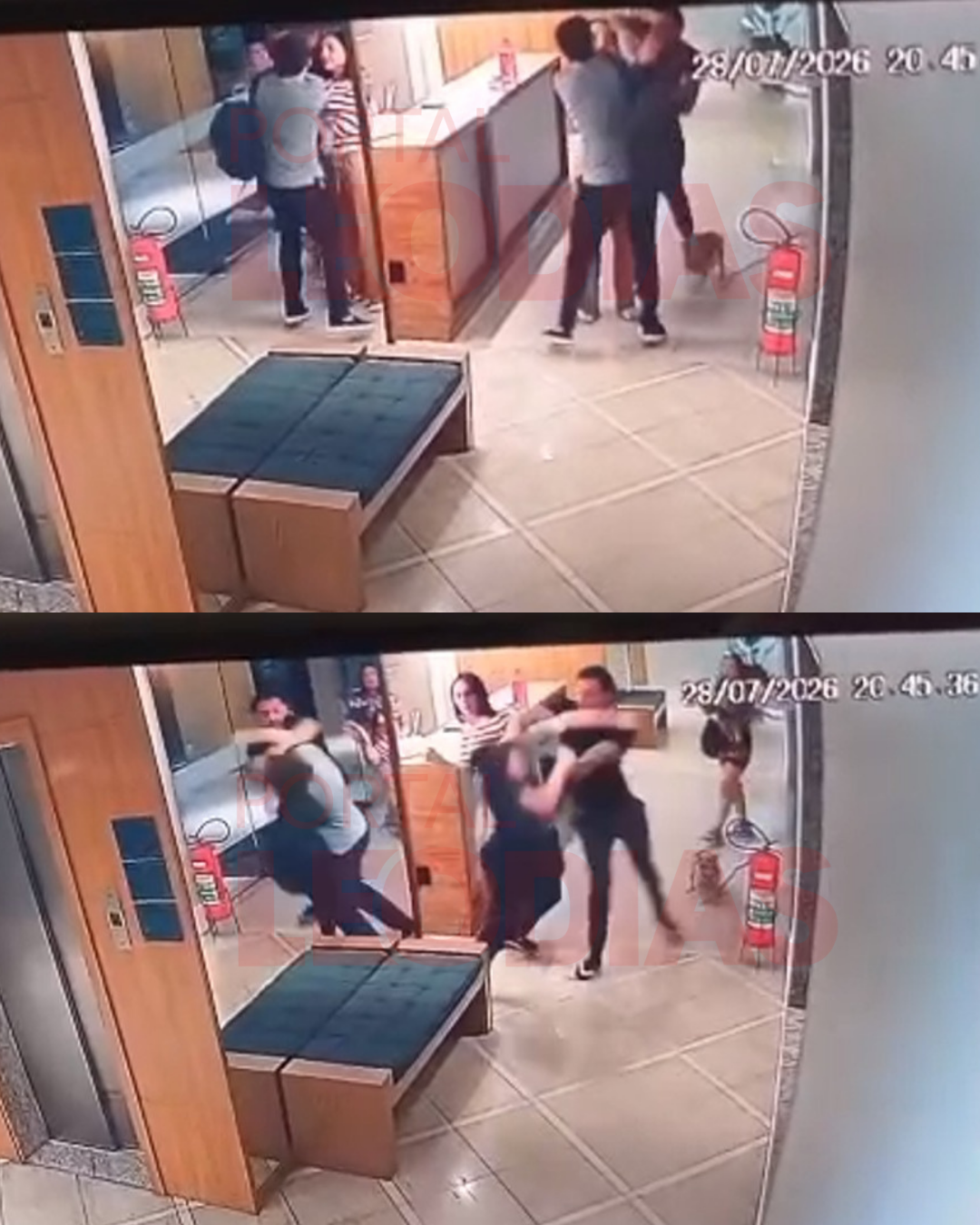 Vídeo mostra briga de Aline Mineiro e agressão em condomínio