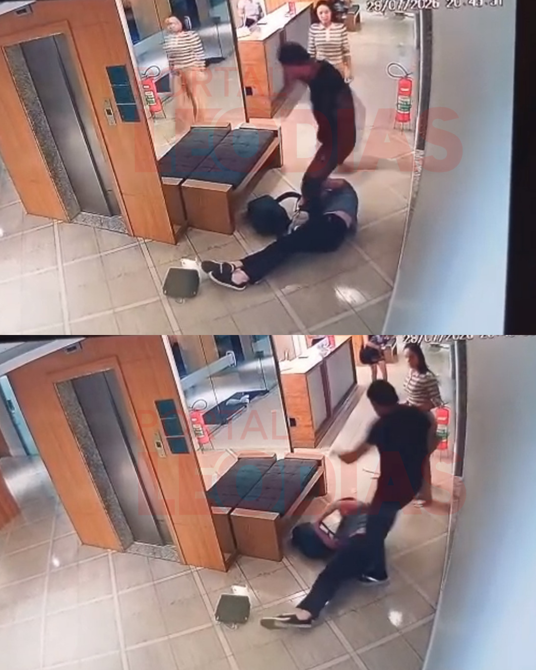 Vídeo mostra briga de Aline Mineiro e agressão em condomínio