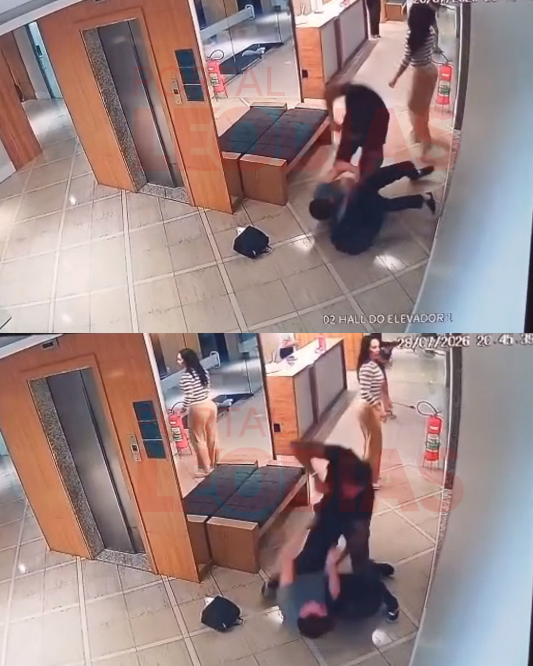 Vídeo mostra briga de Aline Mineiro e agressão em condomínio